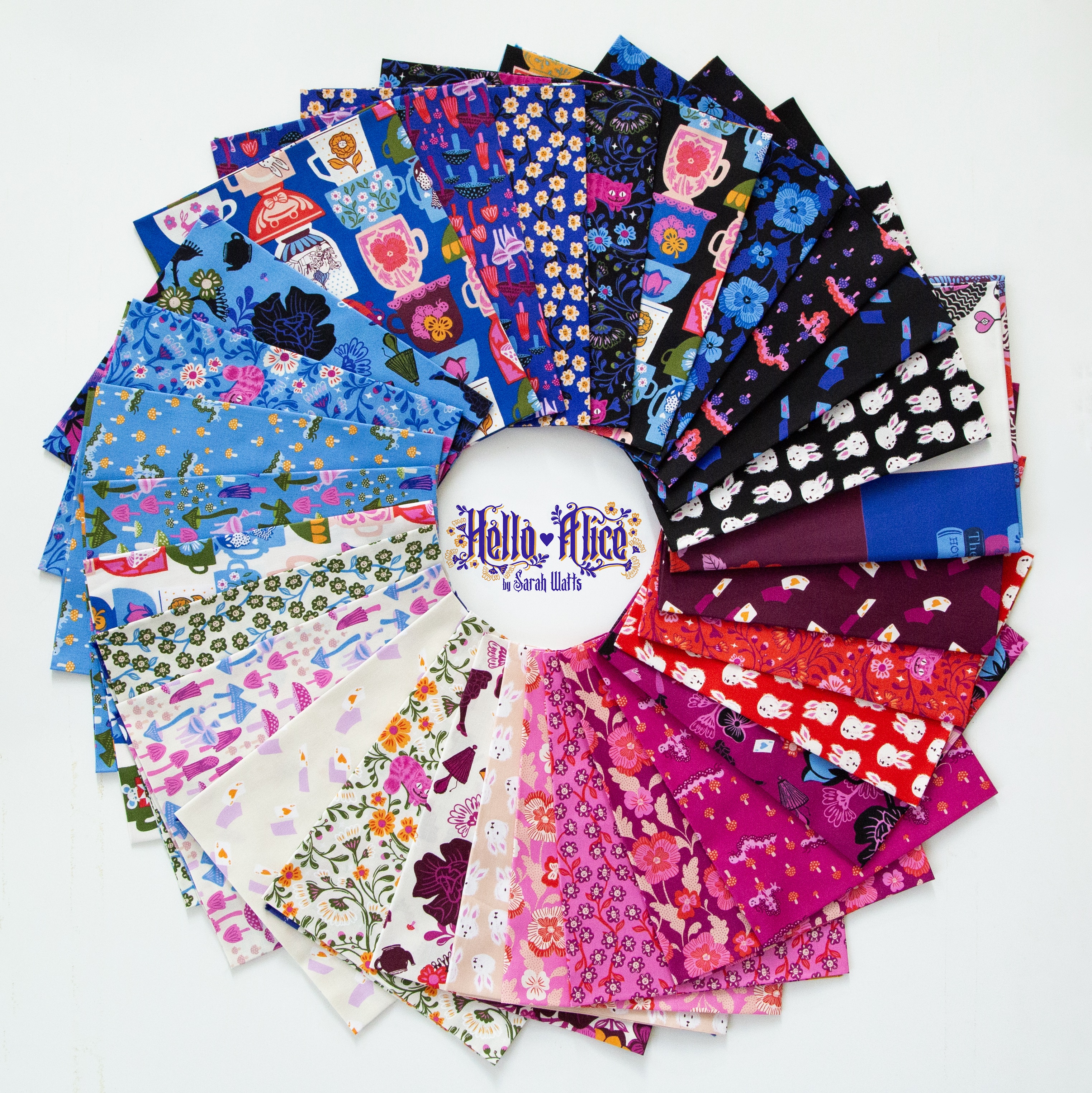 Hello Alice Damask Berry - Quilt Fabric