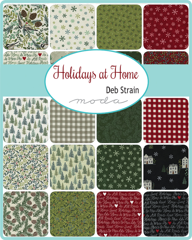 Holidays At Home Berry Red - Quilt Fabric