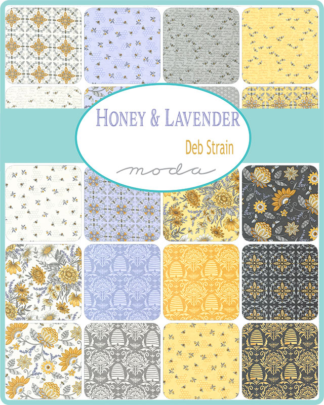 Borders Bees Floral - Milk - Quilt Fabric