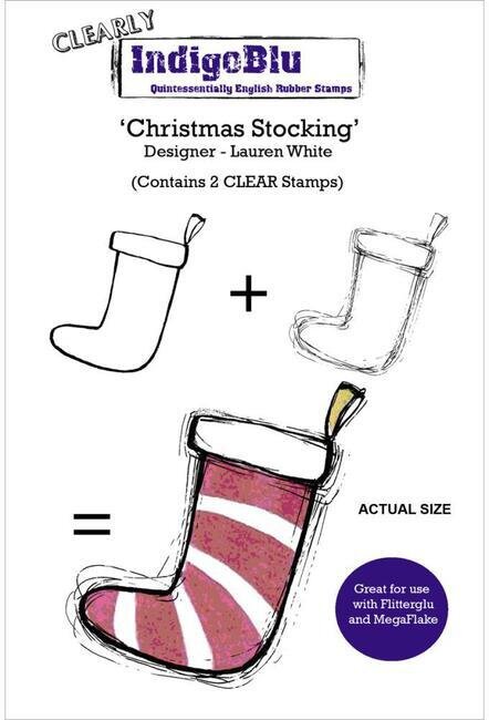 IndigoBlu Christmas Stocking - Clear Stamp