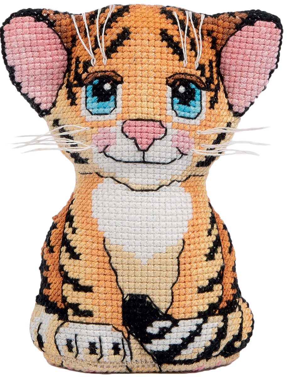 Little Tiger Toy - Cross Stitch