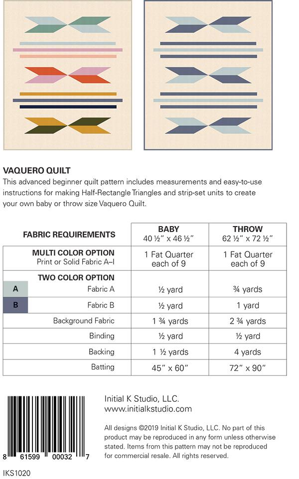 Vaquero Quilt - Quilt Pattern