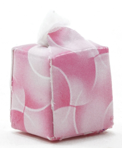 Box of Tissues - Pink - Dollhouse Miniature