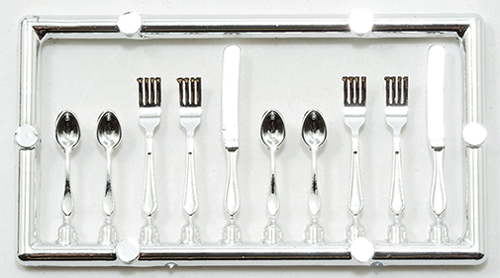 Table Setting Silverware 20Pc - Dollhouse Miniature