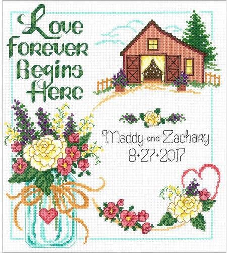 Country Wedding - Cross Stitch Kit