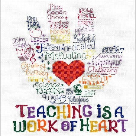 Let's Hug A Teacher - Cross Stitch Kit