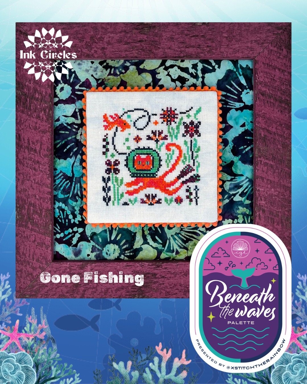 Gone Fishing - XStitch The Rainbow - Cross Stitch Pattern