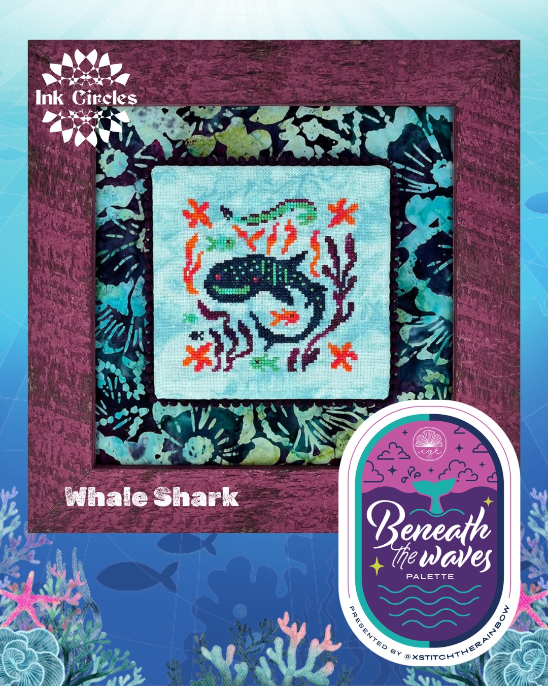 Whale Shark - XStitch The Rainbow - Cross Stitch Pattern