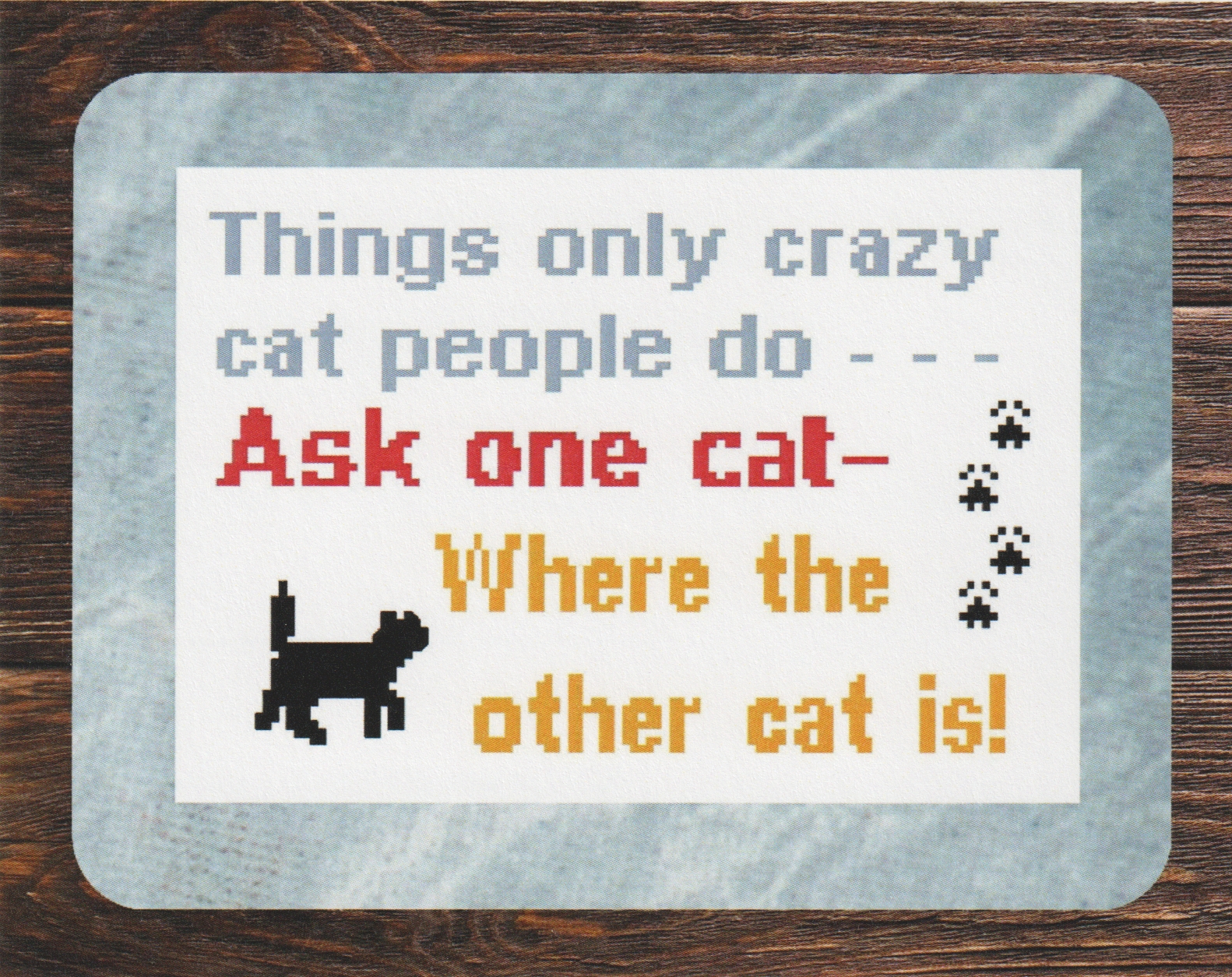 Crazy Cat Person - Cross Stitch Pattern