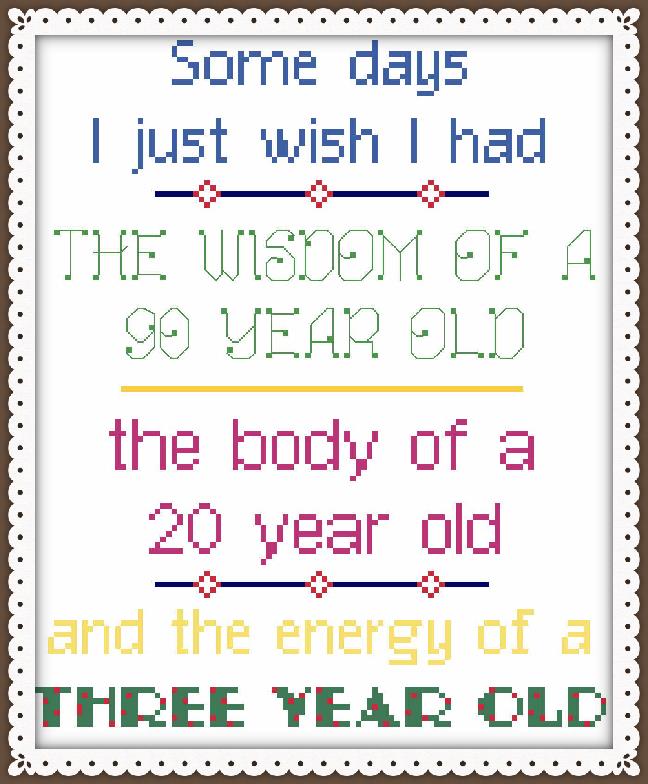 Some Days - Cross Stitch Pattern