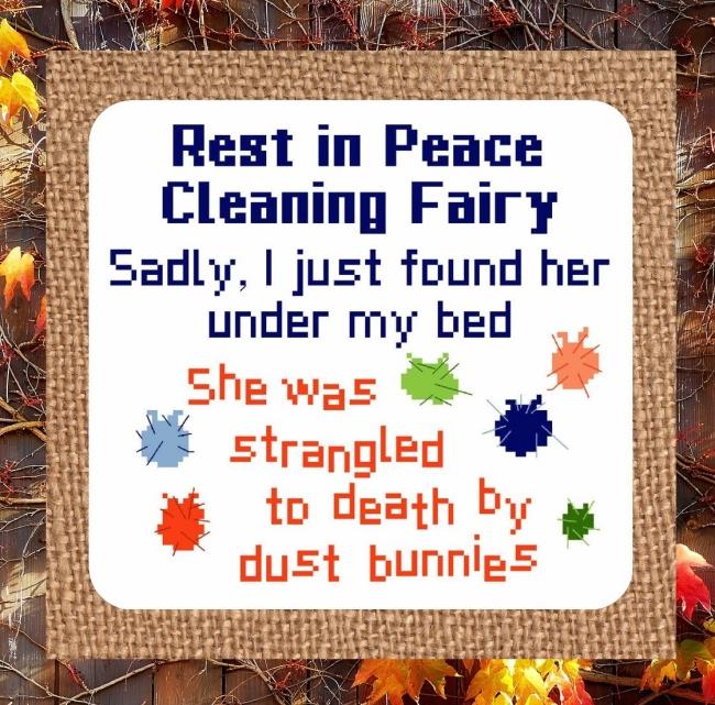 Cleaning Fairy - Cross Stitch Pattern