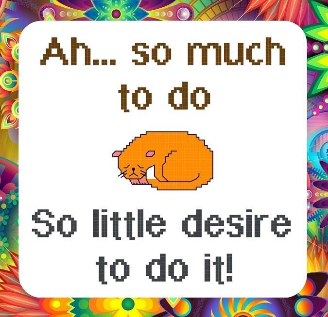 So Much to Do - Cross Stitch Pattern