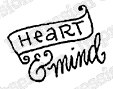Heart and Mind - Cling Stamp