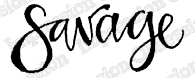 Savage - Cling Stamp