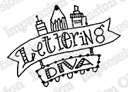 Lettering Diva - Cling Stamp