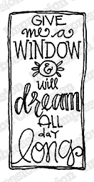 Give Me a Window - Cling Stamp