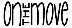 On the Move - Cling Stamp