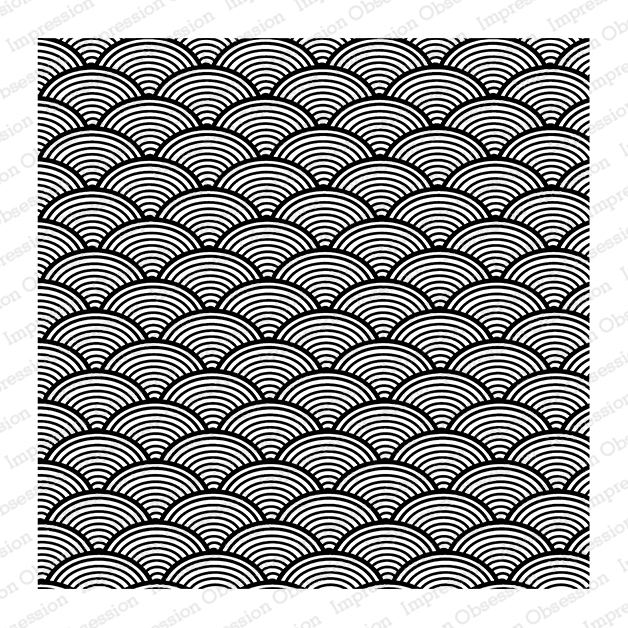 Rainbow Scales - Cling Stamp