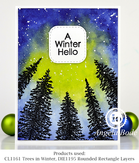 Trees in Winter - Clear Stamp
