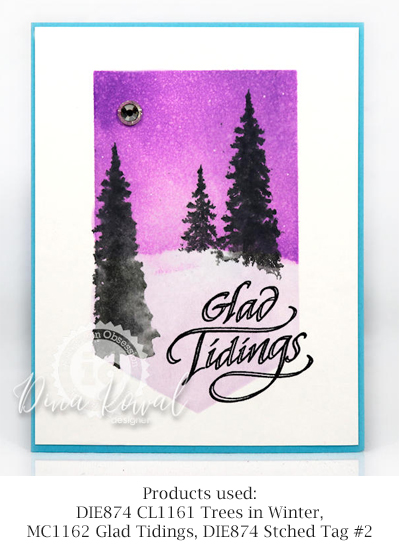 Trees in Winter - Clear Stamp