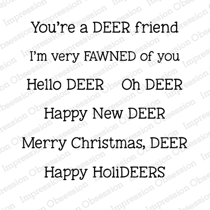Deer Sayings - Clear Stamp Set