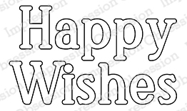 Happy Wishes - Cling Stamp