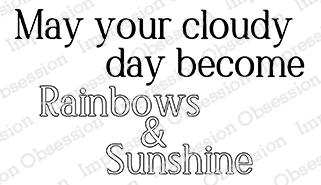 Rainbows and Sunshine - Cling Stamp