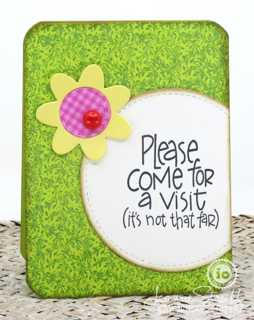 Come for a Visit - Cling Stamp