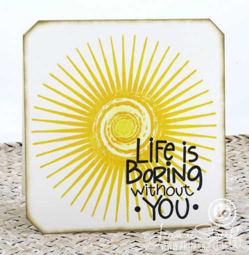 Life Is Boring - Cling Stamp
