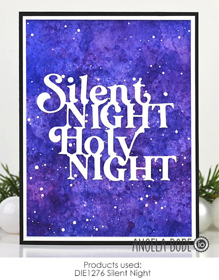 Silent Night - Impression Obsession Craft Die