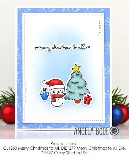 Merry Christmas to All - Impression Obsession Craft Die