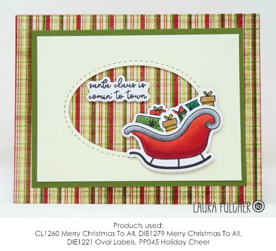 Merry Christmas to All - Impression Obsession Craft Die