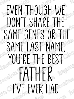 Best Father - Cling Stamp