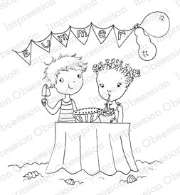 Summer Party - Cling Rubber Stamp