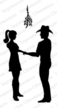 Cowboy Couple - Cling Stamp