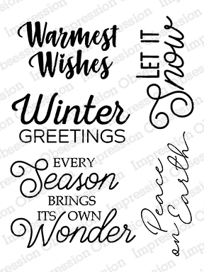 Winter Greetings - Clear Stamp