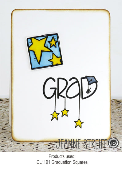 Graduation Squares - Clear Stamp
