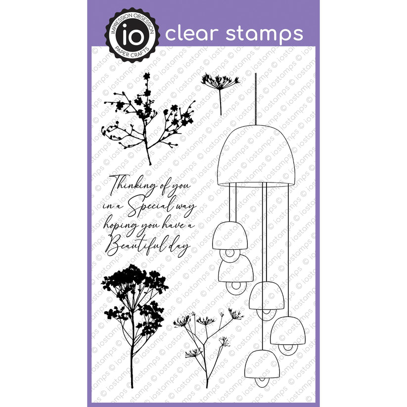 Botanical Bell Chimes - Clear Stamp