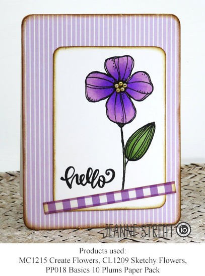 Sketchy Flowers - Clear Stamp