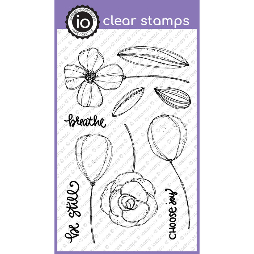 Sketchy Flowers - Clear Stamp