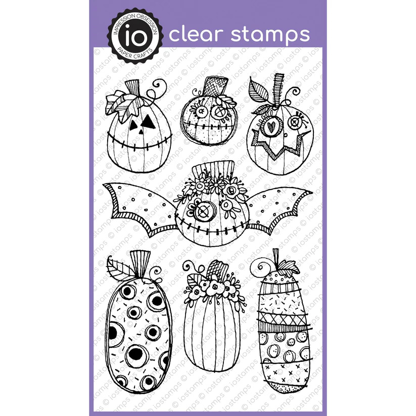 Festive Pumpkins - Clear Stamp