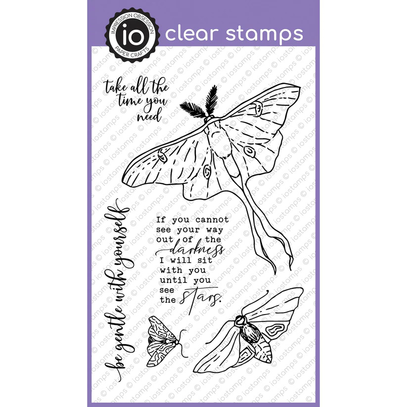 Gentle Moths - Clear Stamp
