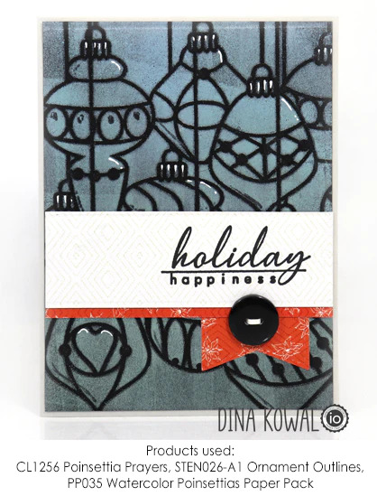 Poinsettia Prayers - Clear Stamp