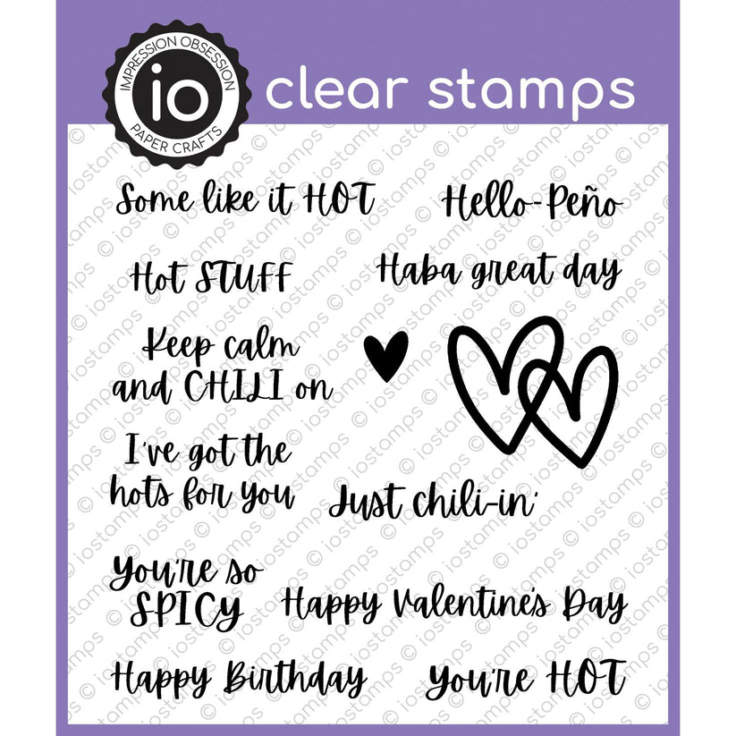 Chili Pepper Sayings - Clear Stamp