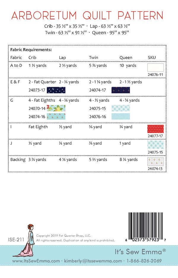 Arboretum - Quilt Pattern