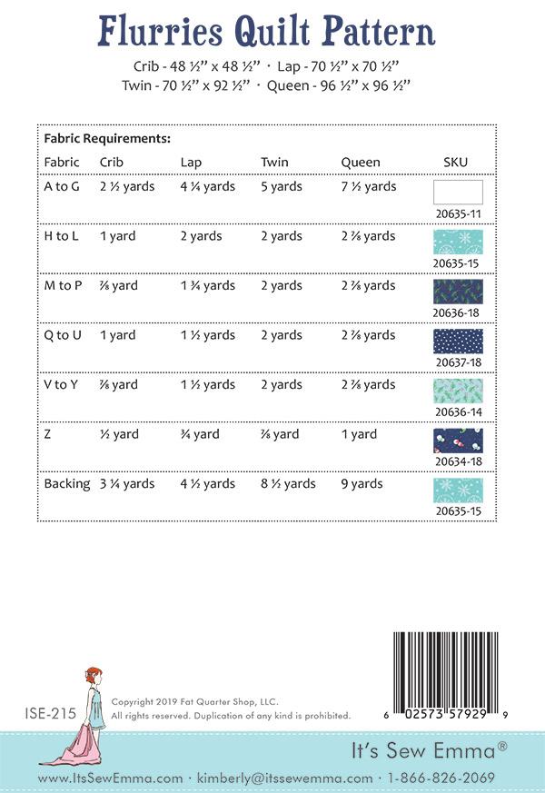 Flurries - Quilt Pattern