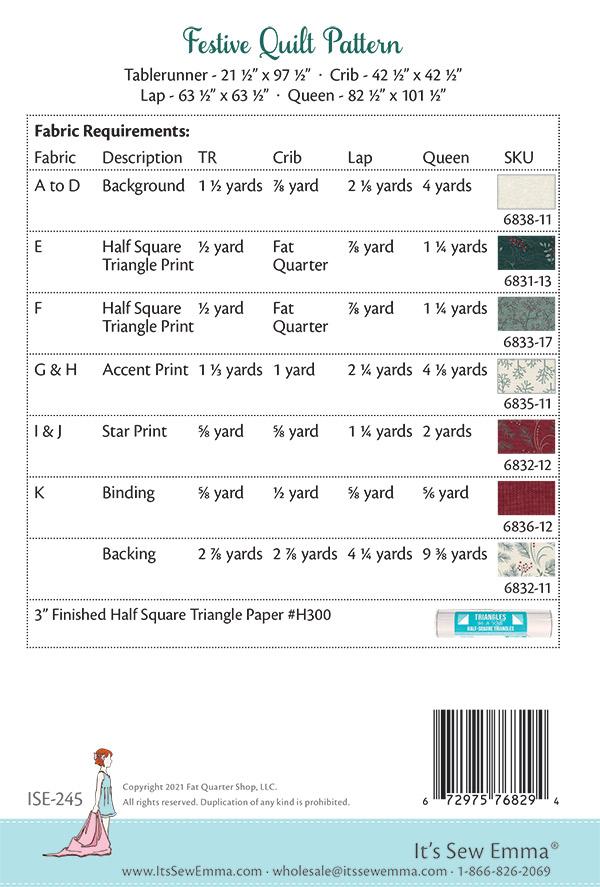 Festive - Quilt Pattern