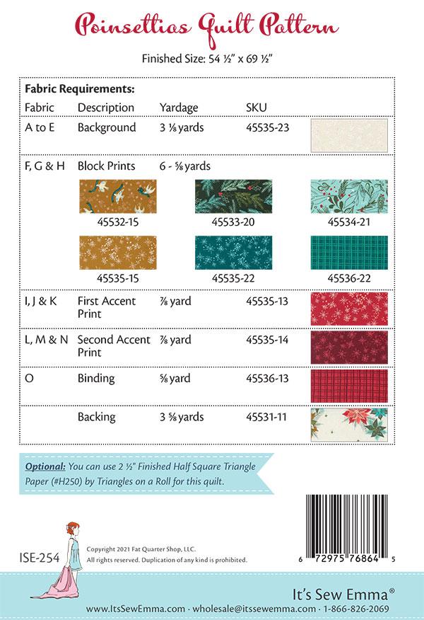 Poinsettias - Quilt Pattern