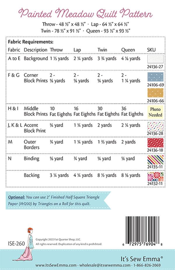 Painted Meadow - Quilt Pattern