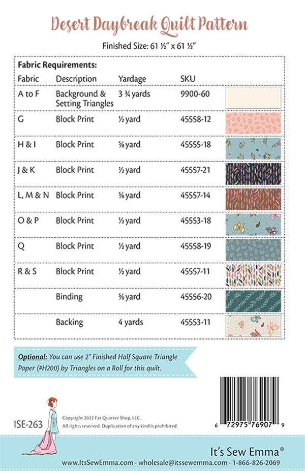 Desert Daybreak - Quilt Pattern